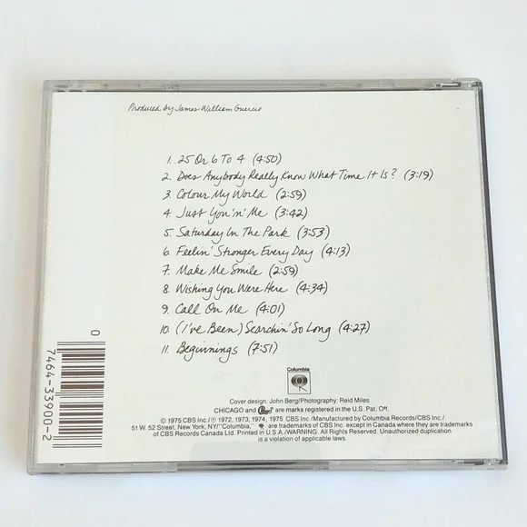 Chicago (Band) Greatest Hits CD - Picture 5 of 7
